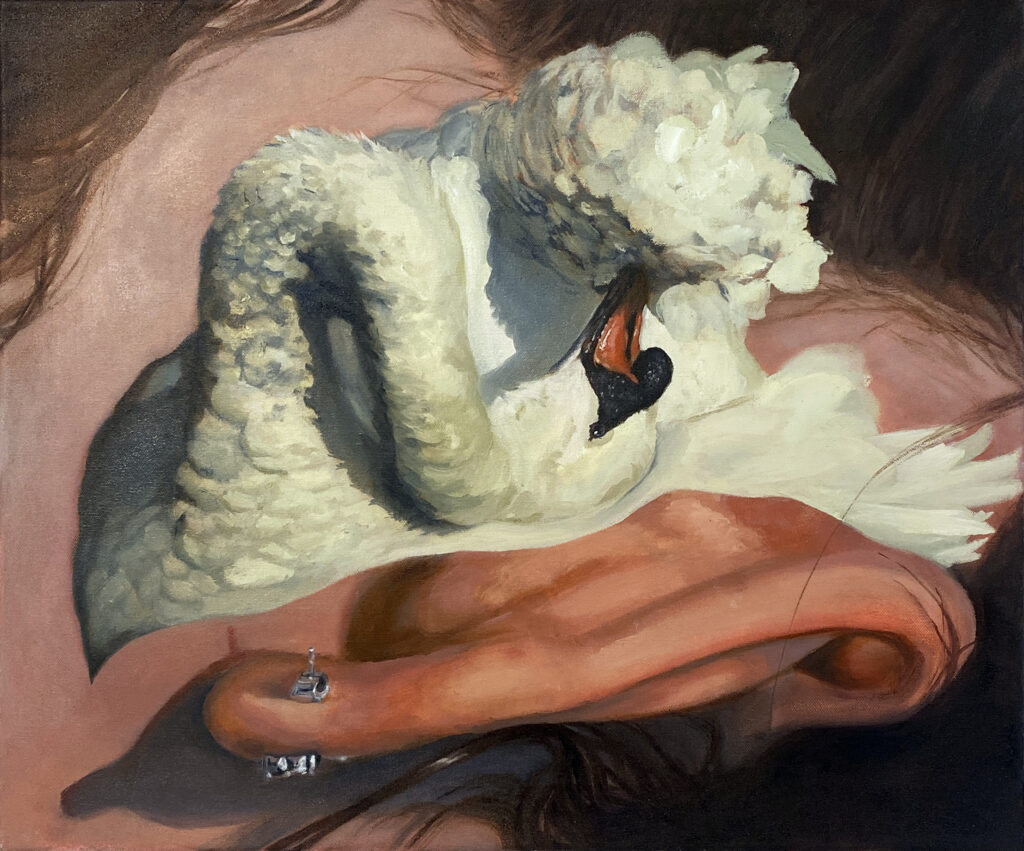 Study of a Nude, 2024. Oil on canvas, 20x24 in/50.8x61 cm.