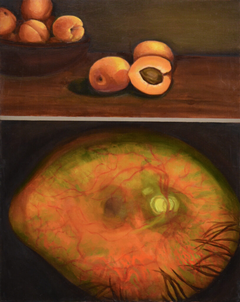 Retina, 2023. Oil on canvas, 30x24 in/76.2x61 cm.